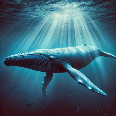 walvis in oceaan